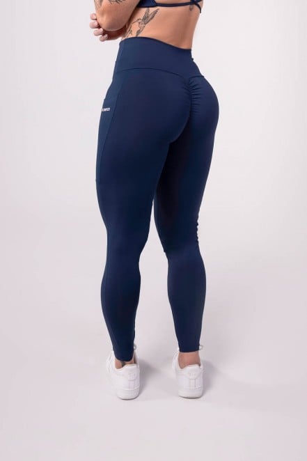 K3445-G_Calca_Legging_com_Franzido_e_Bolso_Azul_Marinho__Ref:_K3445-G