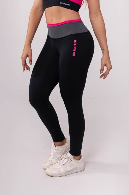 K3861-A_Calca_Legging_com_Cos_Colorido_e_Vira_Preto__Rosa__Chumbo__Ref:_K3861-A