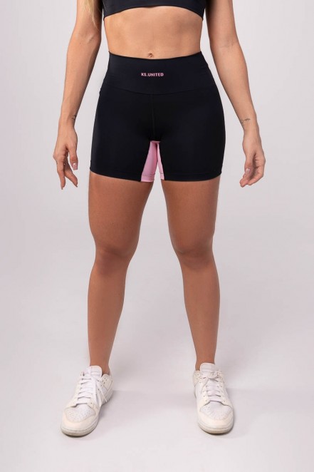 K3677-A_Short_com_Faixa_Entrepernas_Preto__Rosa__Ref:_K3677-A