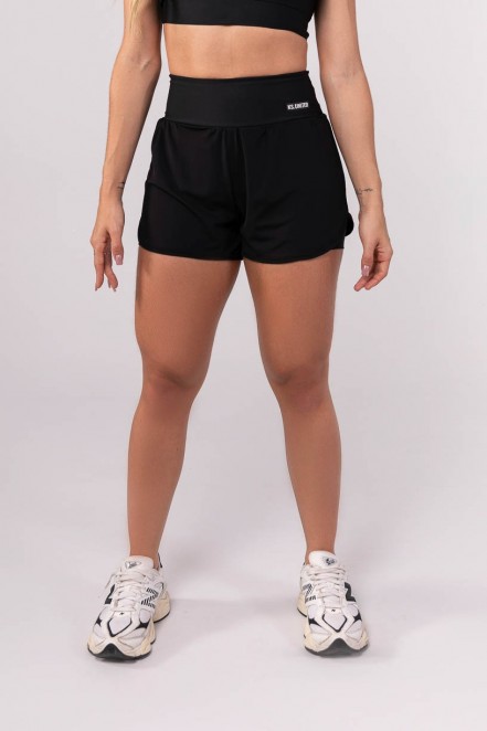 K3771-A_Short_Duplo_com_Tule_e_Cadarco_Preto__Ref:_K3771-A