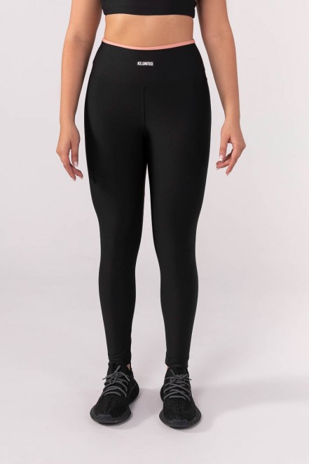 K3641-B_Calca_Legging_com_Vira_no_Cos_Preto__Rosa__Ref:_K3641-B