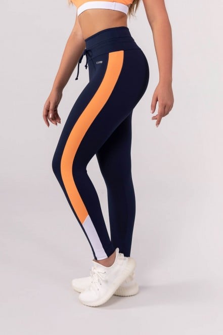 K3860-A_Calca_Legging_com_Cadarco_na_Cintura_Azul_Marinho__Laranja__Off-White__Ref:_K3860-A