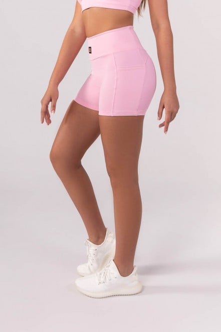 Short com Bolso e Cós em V nas Costas (Rosa Claro) | Ref: K3872-A