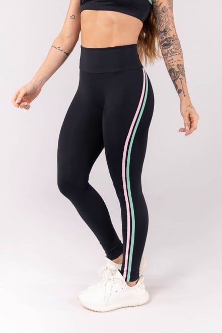 K3900-A_Calca_Legging_com_Chapados_Coloridos_Preto__Rosa_Claro__Verde_Claro__Ref:_K3900-A