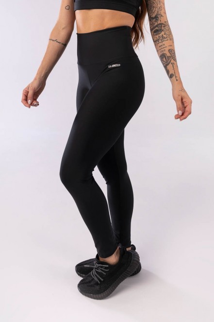 Calça Legging com Cós Trançado (Preto) | Ref: K3945-A