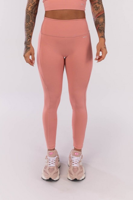 Calça Legging com Recortes e Cobertura (Rosa Claro) | Ref: K3992-D