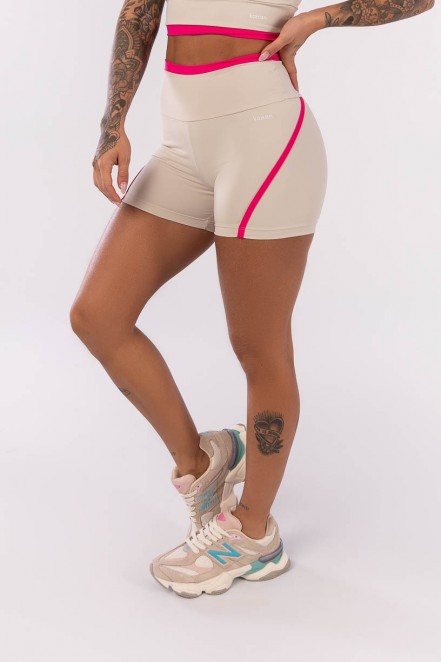 K4009-A_Short_com_Chapado_e_Vira_no_Cos_Off-White__Rosa__Ref:_K4009-A