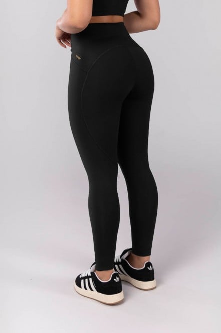 Calça Legging com Coberturas (Preto) | Ref: K4103-B