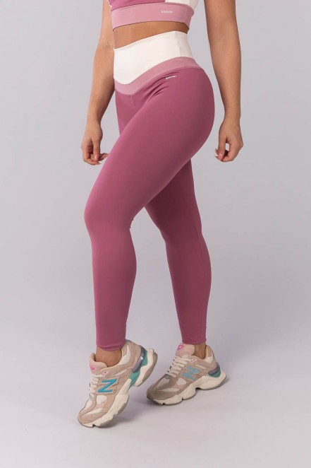 K4108-B_Calca_Legging_Tricolor_com_Cos_Arredondado_Rose__Off-White__Rosa_Claro__Ref:_K4108-B