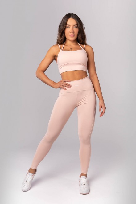 K4032-C_Calca_Legging_com_Cos_Diferenciado_Rosa_Claro__Ref:_K4032-C