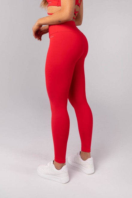 Calça Legging com Tira na Cintura (Vermelho) | Ref: K4052-D