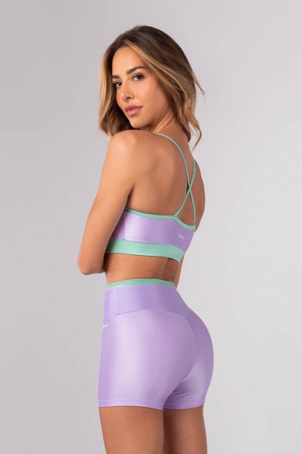 Top com Alças Cruzadas (Lilás / Menta) | Ref: K4183-A