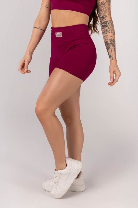 K4201-E_Short_com_Cos_em_V_e_Recortes_Acai__Ref:_K4201-E
