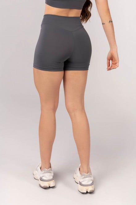 Short com Cós Arredondado (Grafite) | Ref: K4231-B