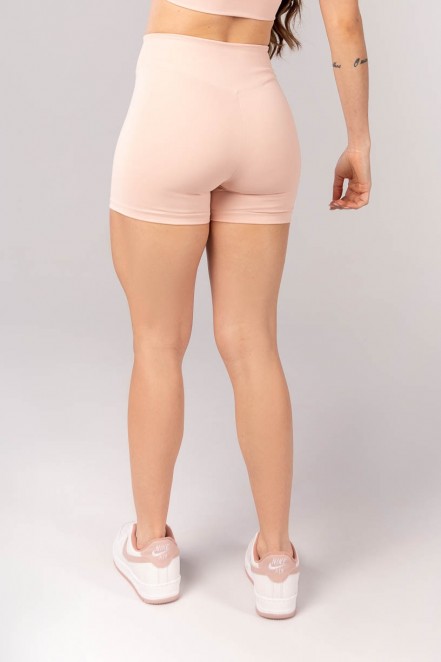 Short com Cós Arredondado (Rosa Bebê) | Ref: K4231-C