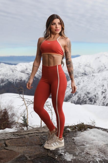 K4263-C_Calca_Legging_Tricolor_com_Chapados_Cobre__Bege__Caramelo__Ref:_K4263-C
