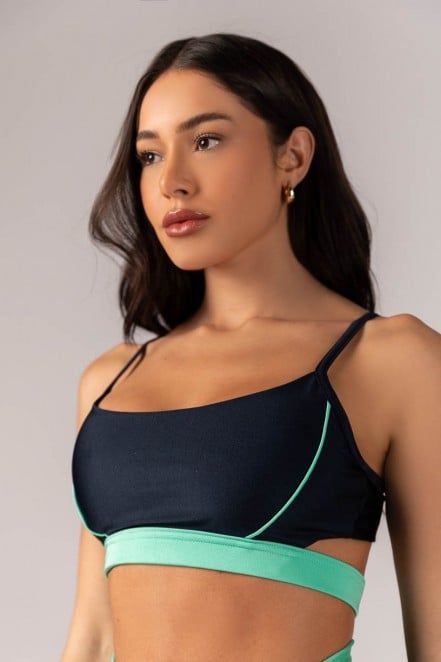 K4012-D_Top_com_Alcas_e_Tira_no_Cos_Azul_Marinho__Verde_Turquesa__Ref:_K4012-D
