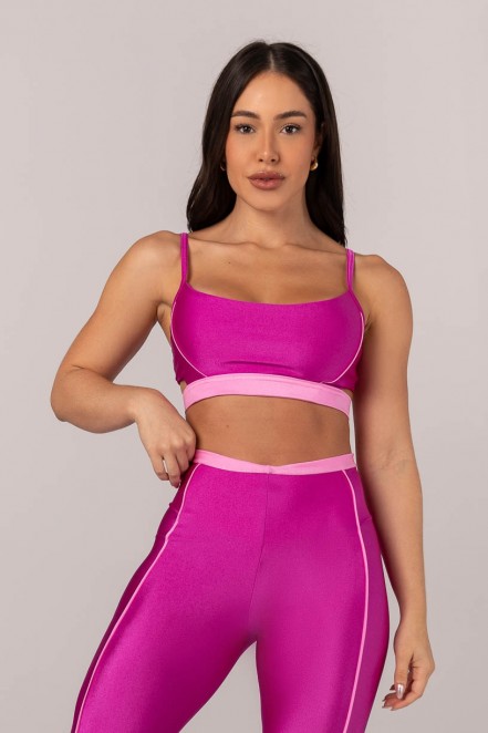 K4012-E_Top_com_Alcas_e_Tira_no_Cos_Rosa_Escuro__Rosa_Claro__Ref:_K4012-E