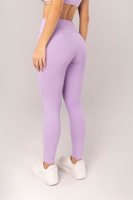 Calça Legging com Cobertura Contrastante (Lilás) | Ref: K4015-C