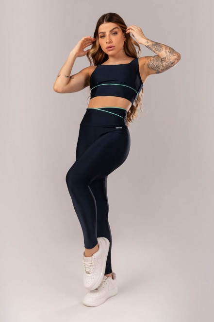 K4242-B_Calca_Legging_com_Vivo_no_Cos_Transpassado_Azul_Escuro__Verde_Turquesa__Ref:_K4242-B