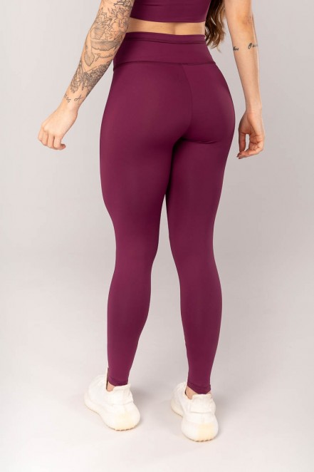 Calça Legging com Cobertura no Cós e na Vira (Uva) | Ref: K4321-C