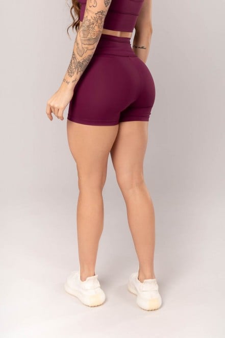 Short com Cobertura no Cós e na Vira (Uva) | Ref: K4322-C
