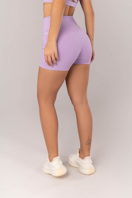 Short com Recortes Costas (Lilás) | Ref: K4344-C