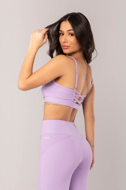 Top com Tiras Cruzadas nas Costas (Lilás) | Ref: K4342-C