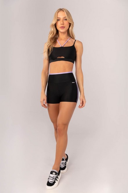 K4372-B_Short_com_Vira_e_Vivo_Preto__Lilas__Ref:_K4372-B