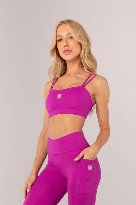 Top Decote Reto e Alças Duplas (Roxo) | Ref: K4359-A