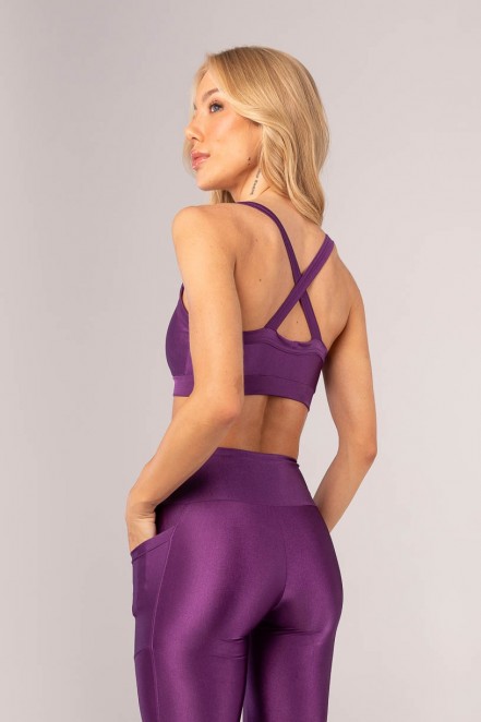 Top com Alças Cruzadas (Roxo) | Ref: K4374-A