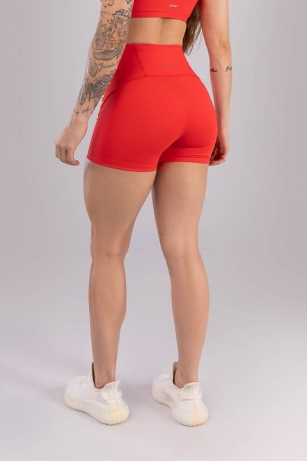 Short com Bolso no Cós Costas (Vermelho Tomate) | Ref: K4423-A