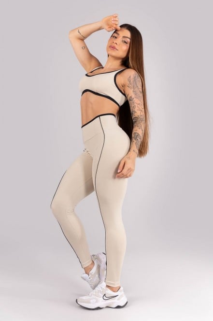 K4454-A_Calca_Legging_com_Vivo_e_Vies_Contrastante_Bege__Preto__Ref:_K4454-A
