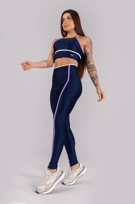 K4462-A_Calca_Legging_Tricolor_com_Chapados_Azul_Marinho__Lilas__Off-White__Ref:_K4462-A