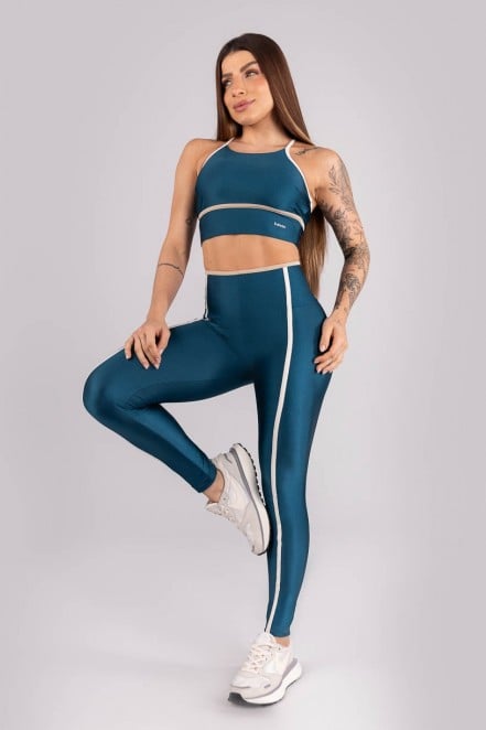 K4462-B_Calca_Legging_Tricolor_com_Chapados_Azul_Petroleo__Off-White__Bege__Ref:_K4462-B