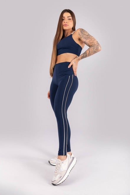 K4507-A_Calca_Legging_com_Vivos_Contrastantes_Azul_Marinho__Bege__Off-White__Ref:_K4507-A