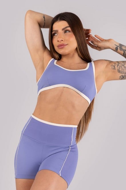 K4455-B_Short_com_Vivo_e_Vies_Contrastante_Azul_Periwinkle__Off-White__Ref:_K4455-B