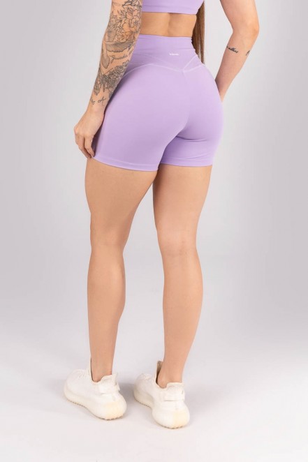 Short com Recortes e Cobertura (Lilás) | Ref: K4458-A