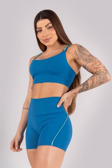 K4460-B_Short_com_Vivo_Contrastante_Azul_Marine__Verde_Turquesa__Ref:_K4460-B