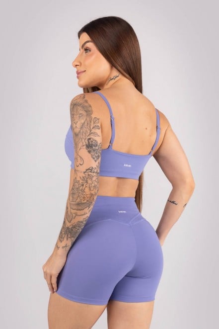 Top com Recorte e Alças Reguláveis (Azul Periwinkle) | Ref: K4456-B