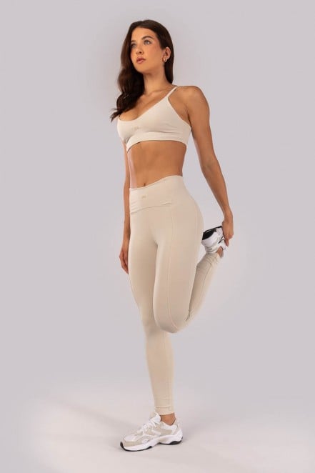 K4536-C_Calca_Legging_com_Faixa_Lateral_Bege__Ref:_K4536-C