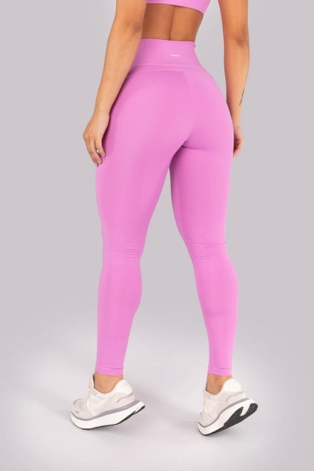 Calça Legging com Vivo e sem Cós Aparente na Frente (Aurora / Off-White) | Ref: K4549-B