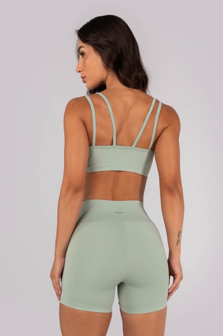 Top Strappy com Alças Duplas (Verde Claro) | Ref: K4551-C