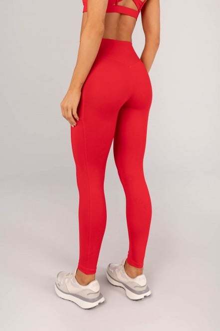 Calça Legging com Cós Transpassado e Bolsos (Apple) | Ref: K4360-D