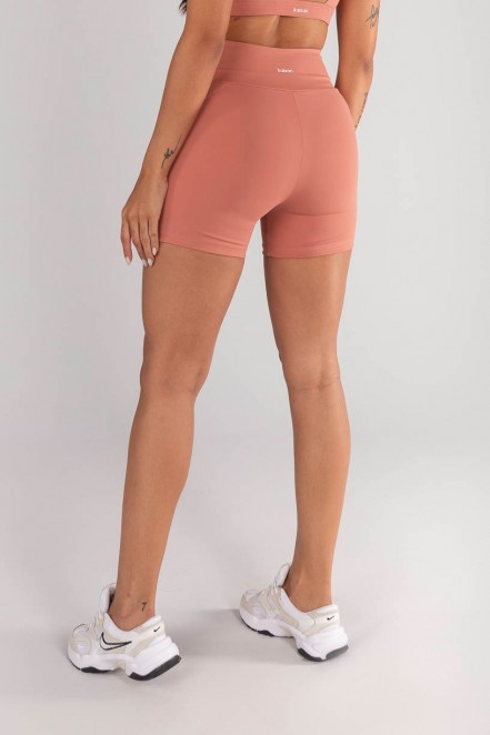 Short com Cós Transpassado com Vivo (Telha / Vanilla) | Ref: K4620-B
