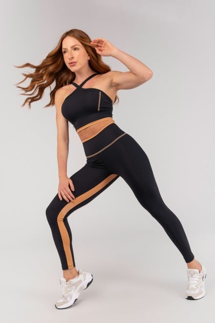 K4667-A_Calca_Legging_com_Vira_e_Recorte_Entrepernas_Preto__Caramelo__Ref:_K4667-A