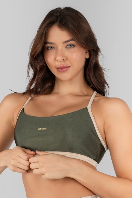 K4329-C_Top_com_Alcas_Regulaveis_Cruzadas_Verde_Militar__Champagne__Ref:_K4329-C