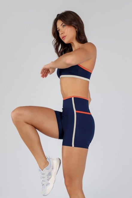 K4714-A_Short_sem_Cos_Aparente_e_Listras_Azul_Marinho__Cobre__Off-White__Ref:_K4714-A