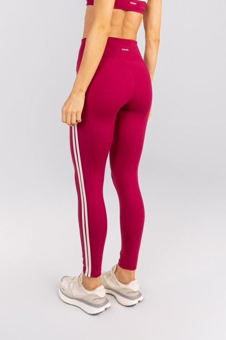 Calça Legging com Recortes e Chapados Platinados (Açaí / Pérola) | Ref: K4757-A