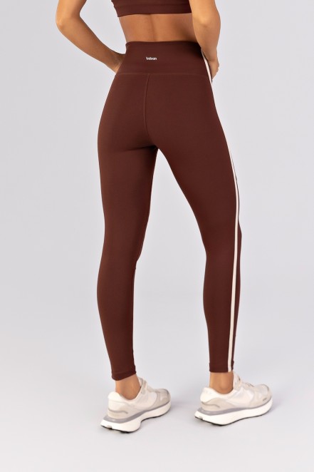 Calça Legging sem Gancho com Chapado nas Laterais (Café) | Ref: K4485-D